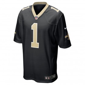 Maillot Homme New Orleans Saints Payton Turner 1 Nike Noir 2021 NFL Draft